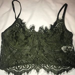 Olive Lace bralette